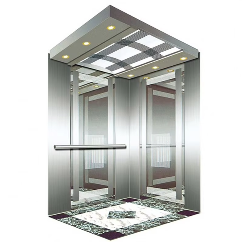 VTEV107 Premium Quality AC Drive Passenger Elevators with PVC Floor for Residential & Villa Use