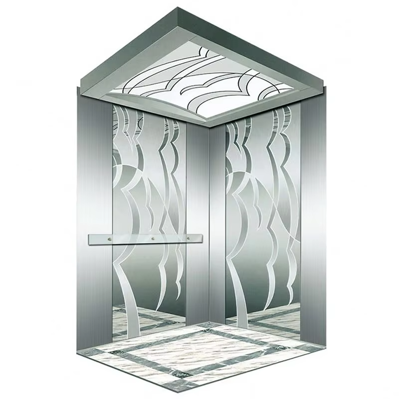 VTEV107 Premium Quality AC Drive Passenger Elevators with PVC Floor for Residential & Villa Use