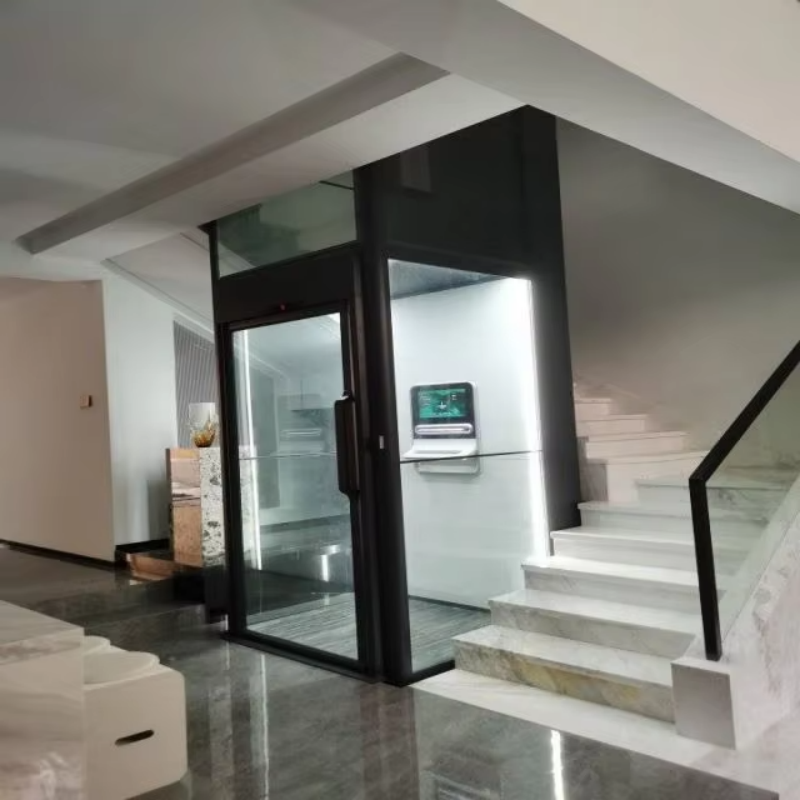 VTEV109 Ascensores Elevadores Stylish Glass Villa Elevator for Private Duplex Home