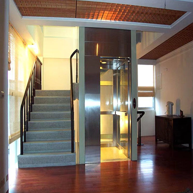 VTEV104 Ascensores Elevadores Luxuria Steel Villa Elevator for Family Use