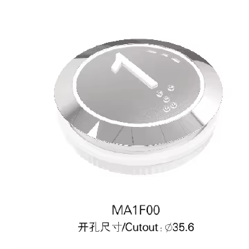 VTSP349 Elevator Parce Partibus Square Push Button Model NV pro Office Buildings Contemporary Design ISO9001 Certified Cast Iron_Steel