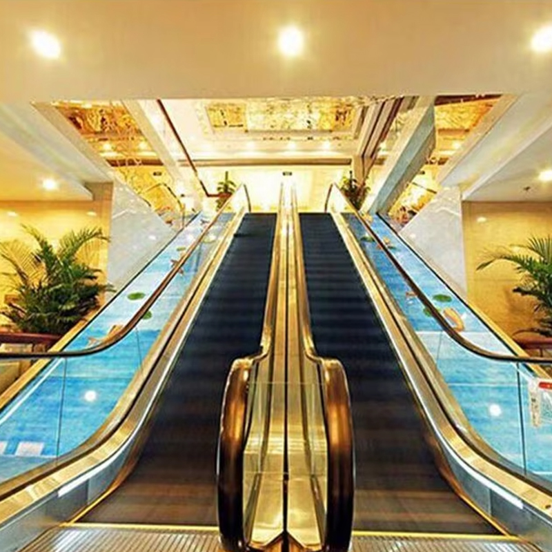 VTES105 VVVF Control 35 Gradus Escalator Elevator ISO Certification 0.5m_s Speed ​​Modern Design 1 Year Warranty for Shopping Mall