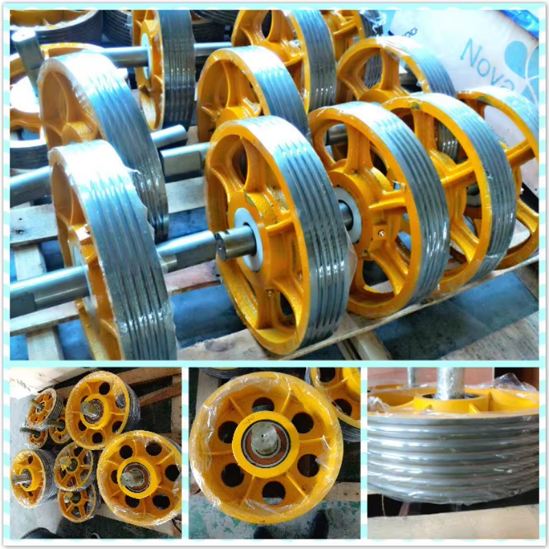 VTSP271 Elevator Counterweight Traction Pulley Rota Mittite Ferrum Deflector Sheave