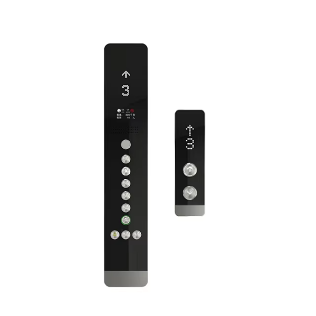 VTSP336 Elevator Wall Mounted Touch Display with Elevator Button Modern Design Stainless Steel & Glass Cop and Lop