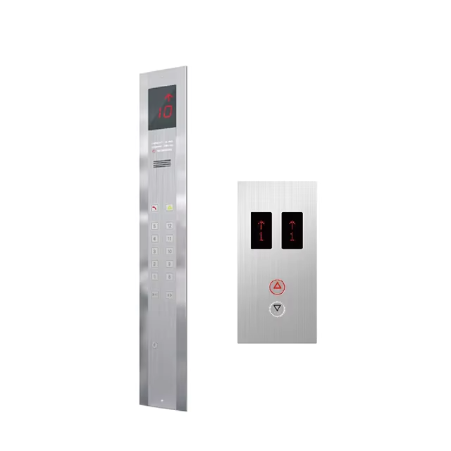 VTSP336 Elevator Wall Mounted Touch Display with Elevator Button Modern Design Stainless Steel & Glass Cop and Lop
