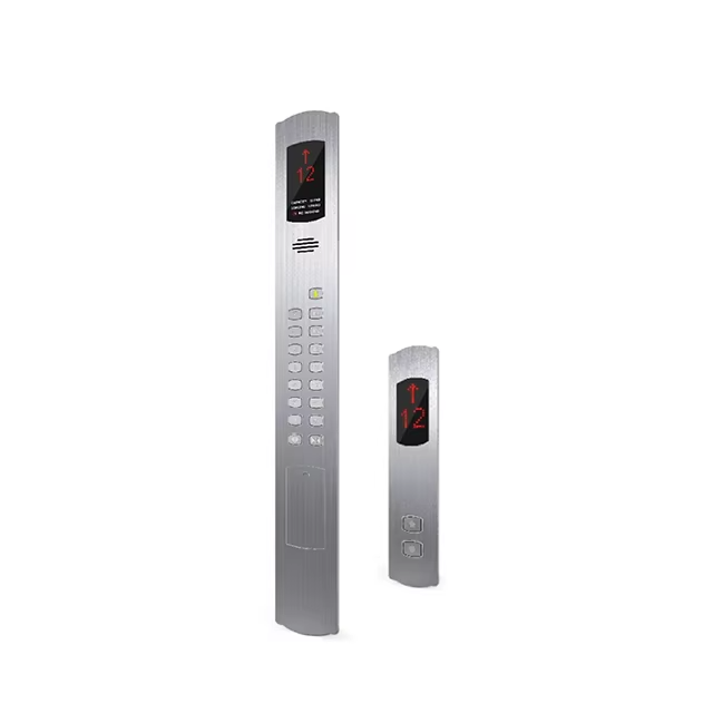 VTSP336 Elevator Wall Mounted Touch Display with Elevator Button Modern Design Stainless Steel & Glass Cop and Lop