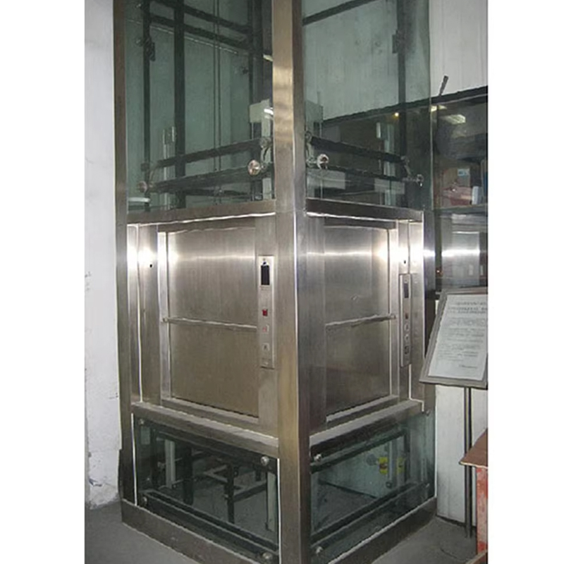 VTEF108 Electric Gearless AC Dumbwaiter leva cum PVC Solum pro Restaurant et Hotel Kitchen Service