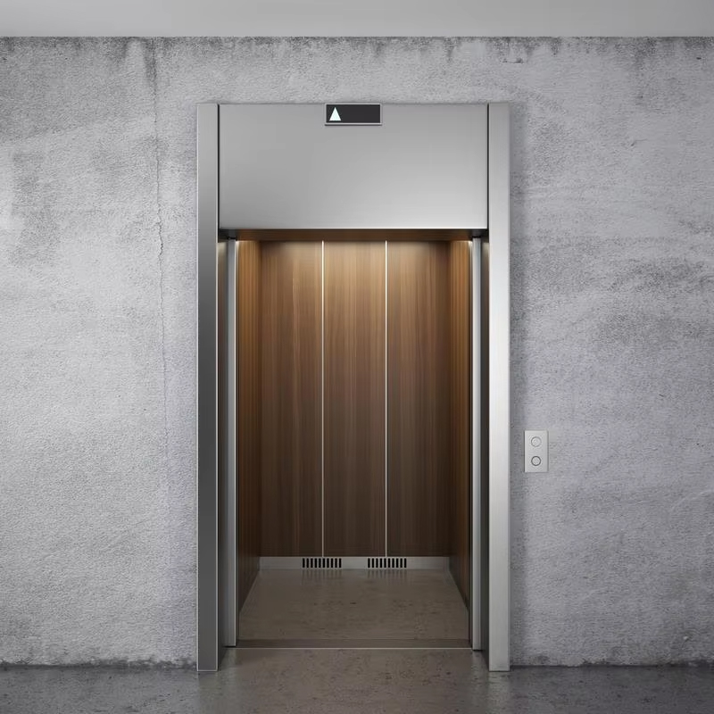 VTEP121 Hot Vendere NV Model 6-8 personam 630kg Gearless AC Modern Elevator Building VIATOR Leva cum Steel PVC Solum