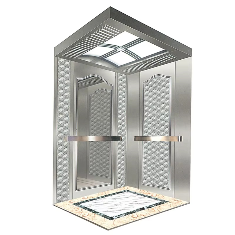 VTEP121 Hot Vendere NV Model 6-8 personam 630kg Gearless AC Modern Elevator Building VIATOR Leva cum Steel PVC Solum