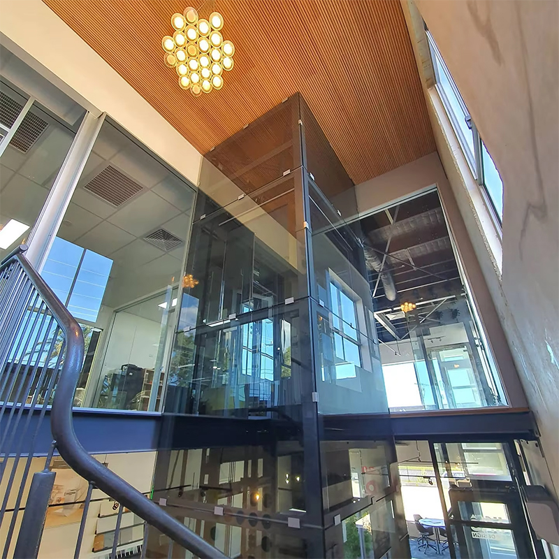 VTEP123 Luxuria Customized Gearless AC Drive Residential Passenger Elevator with Panoramic Design