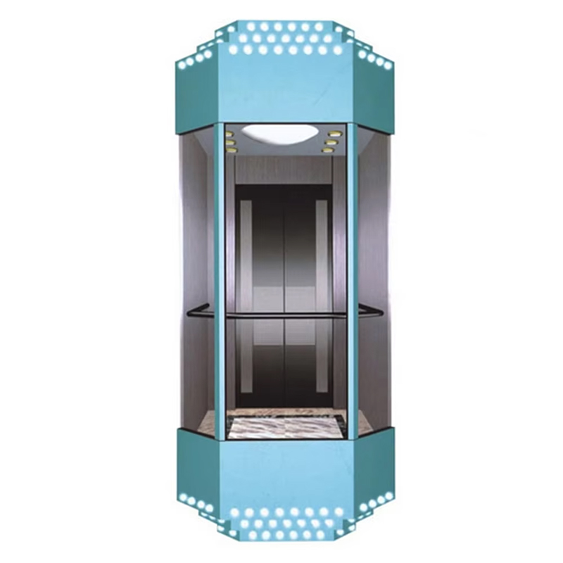 VTEO104 Ascensores Moderni Sightseeing Elevator for High-Re Commercial Projects