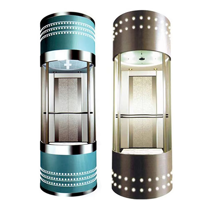 VTEO104 Ascensores Moderni Sightseeing Elevator for High-Re Commercial Projects