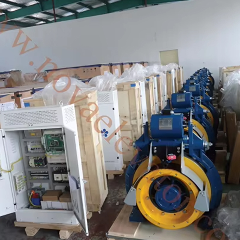 VTSP227 41G-F180 Gearless Tractio Machina VVVF AC220_380 320-630kg Capacitas 1.00-2.00m_s Velocitas Steel Office Building