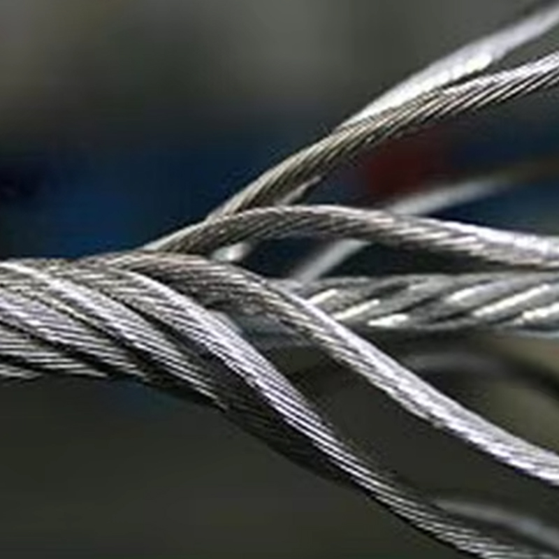 VTSP264 8X25F-IWRC Aliquam Galvanized Elevator Tractus Ferro Wire Funem pro Hotel Usus