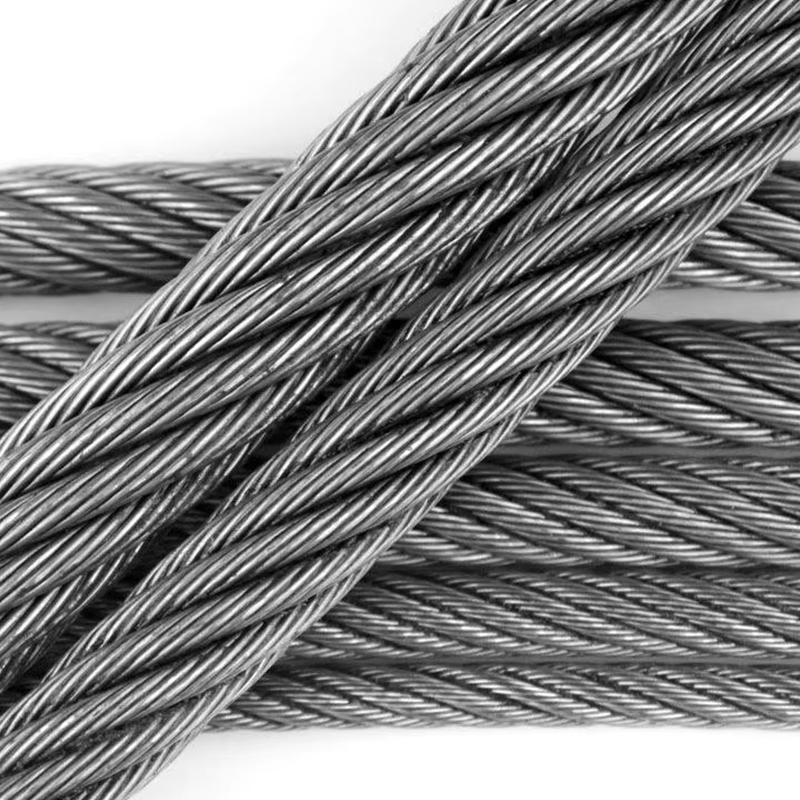 VTSP264 8X25F-IWRC Aliquam Galvanized Elevator Tractus Ferro Wire Funem pro Hotel Usus