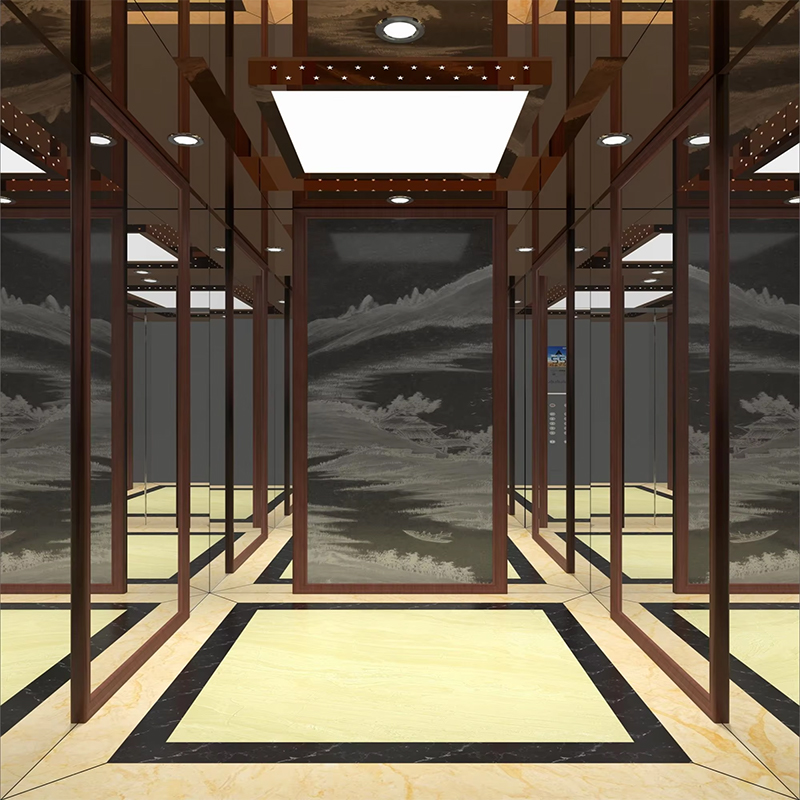 VTSP136 Elevator Partes & Accessories Viator Leva Cabin cum LED Lightning and Premium Decoration