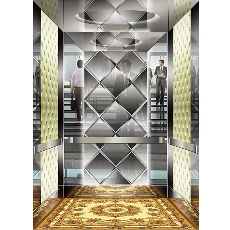 VTSP126 Elevator Partes & Accessories Passenger Leva Cabin cum moderno Interior Decoration
