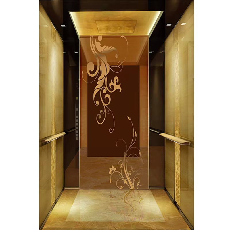 VTSP126 Elevator Partes & Accessories Passenger Leva Cabin cum moderno Interior Decoration