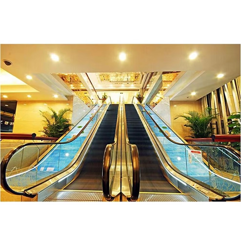 VTES107 30 Degree Vvvf Control Indoor Economical Commercial Escalator with 1 Year Warranty Modern Design for Office Buildings