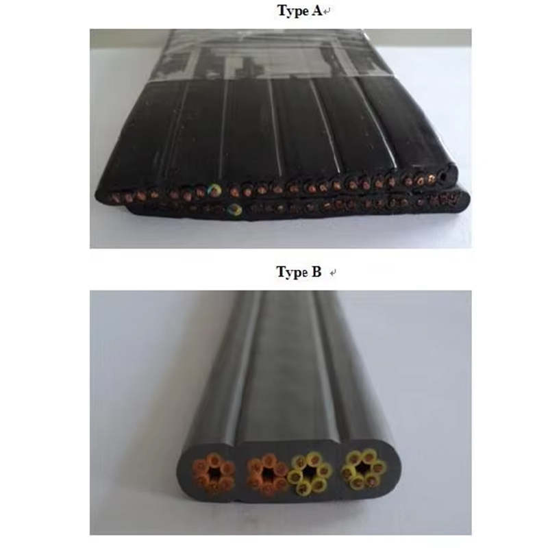 VTSP366 Leva Parce Partibus Elevator Flat Cable TVVB Steel 0,5 0.75 Quadratus Hotel Usus Apartment